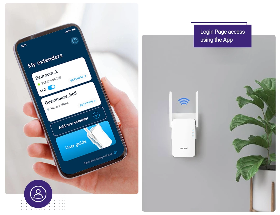Macard WiFi Extender Login Using the App