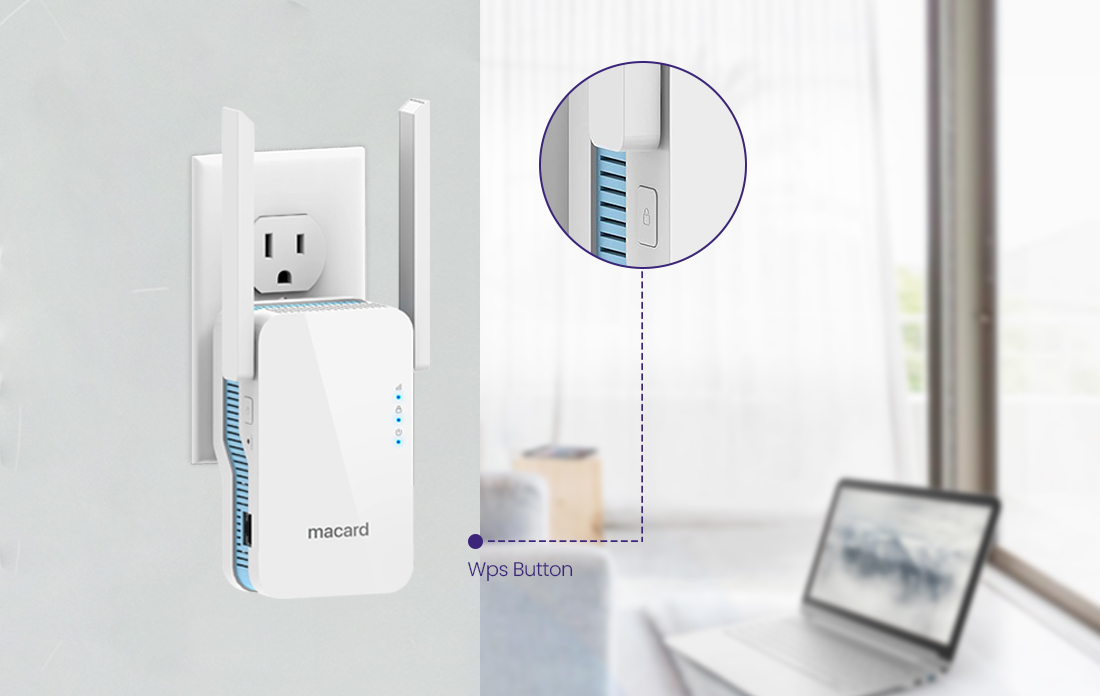 Macard Extender Setup Using the WPS