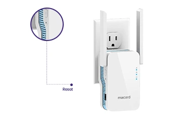 Hard reset the Macard extender